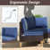 Ensemble de conversation modulaire avec coussins 8 pièces Tuule