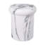 Eos 18.11"H Sculptural MGO Side Table with Faux Marble & Travertine Finish-125959550