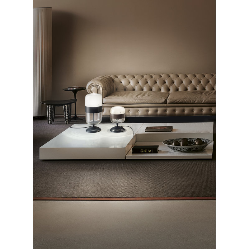 Futura Table Lamp, 19" H x 9" W x 9" D, Smoky Brown
