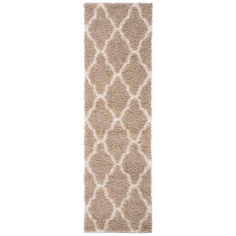 Lapidge Geometric Beige Area Rug, Runner 2'3" x 8'