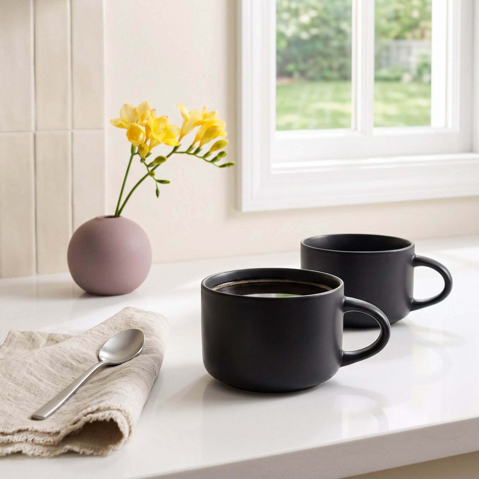Wazee Matte Mug, Black