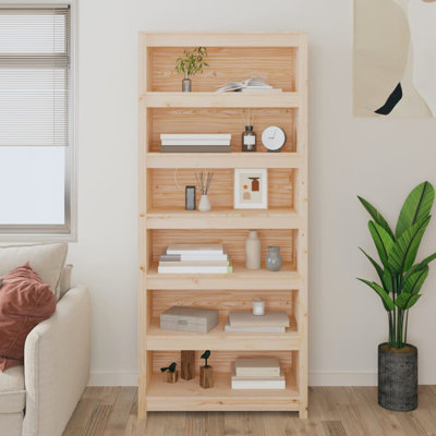 183cm H Solid Wood Standard Bookcase