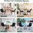 Dining Chairs Set Of 2, PU Leather Upholstered Modern Armless Kitchen Dining Side Chair for Kitchen, Dining, Living, Reception, Office Guest Chairs, and Outdoor-894946876-894946873