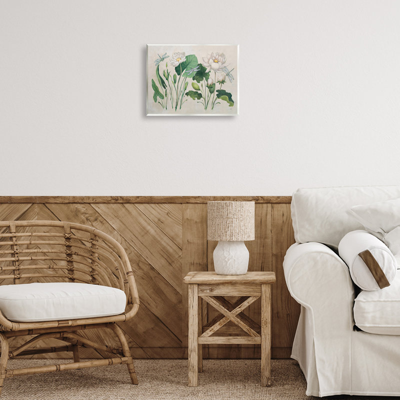  «Tranquil Lilies», art mural rétro par Julia Purinton
