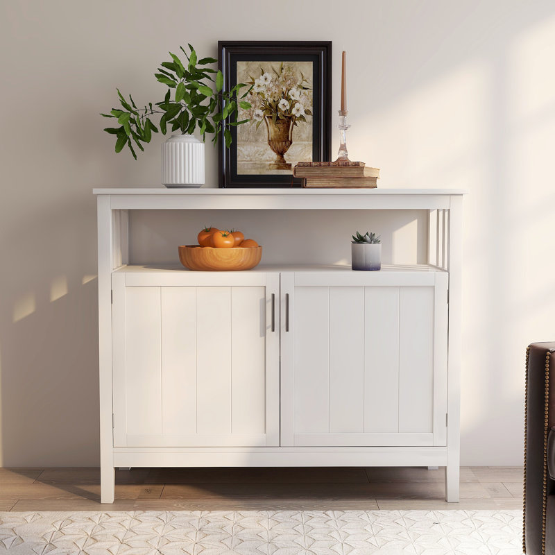 Buffet de 39,96 po de largeur Urquhart, Blanc