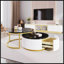 Table basse moderne emboîtable cannelée avec tiroir Modern-146966867