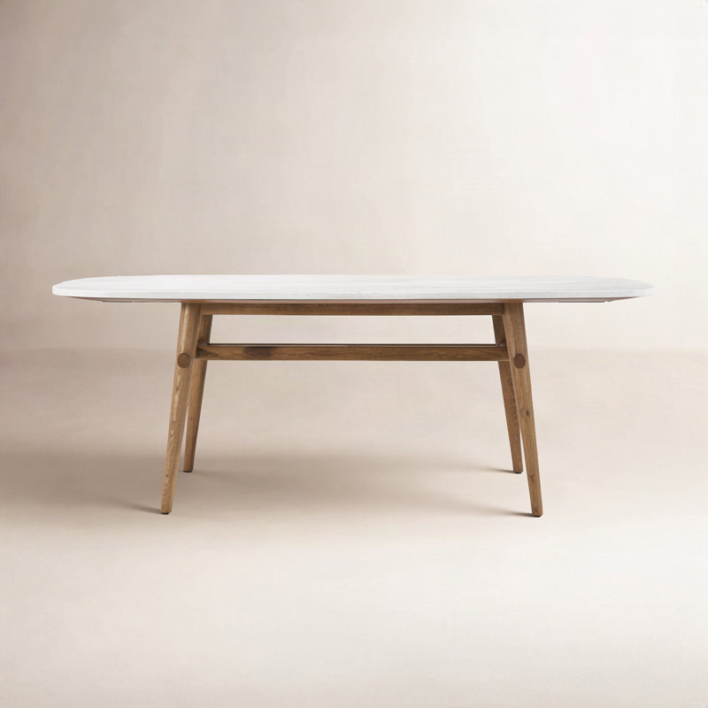 Table de salle à manger Madrid Quartz, Naturel, 30" H x 70.87" L x 35.43" W