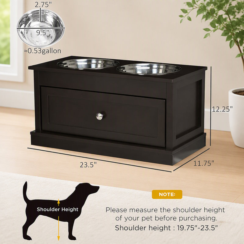 Pet Food Bowl Dog Feeding Station