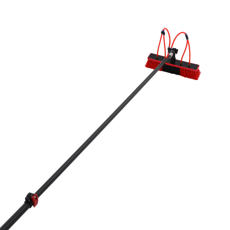 Adjustable Window Aluminum Cleaning Tool With Brush, 425.52" H x 13.78" W x 3.15" D