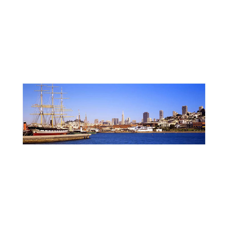 San Francisco CA by Panoramic Images - Wrapped Canvas Panoramic Print, 30.48 cm H x 91.44 cm W x 1.91 cm D