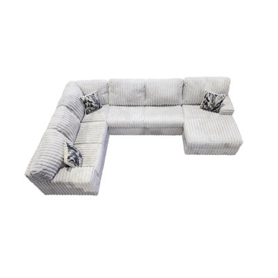 Austin Thick Stripe Fabric Sectional
