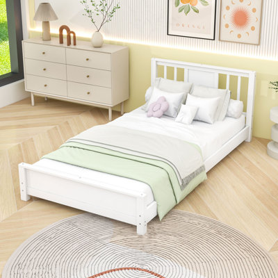 Base de lit plateforme avec tête de lit