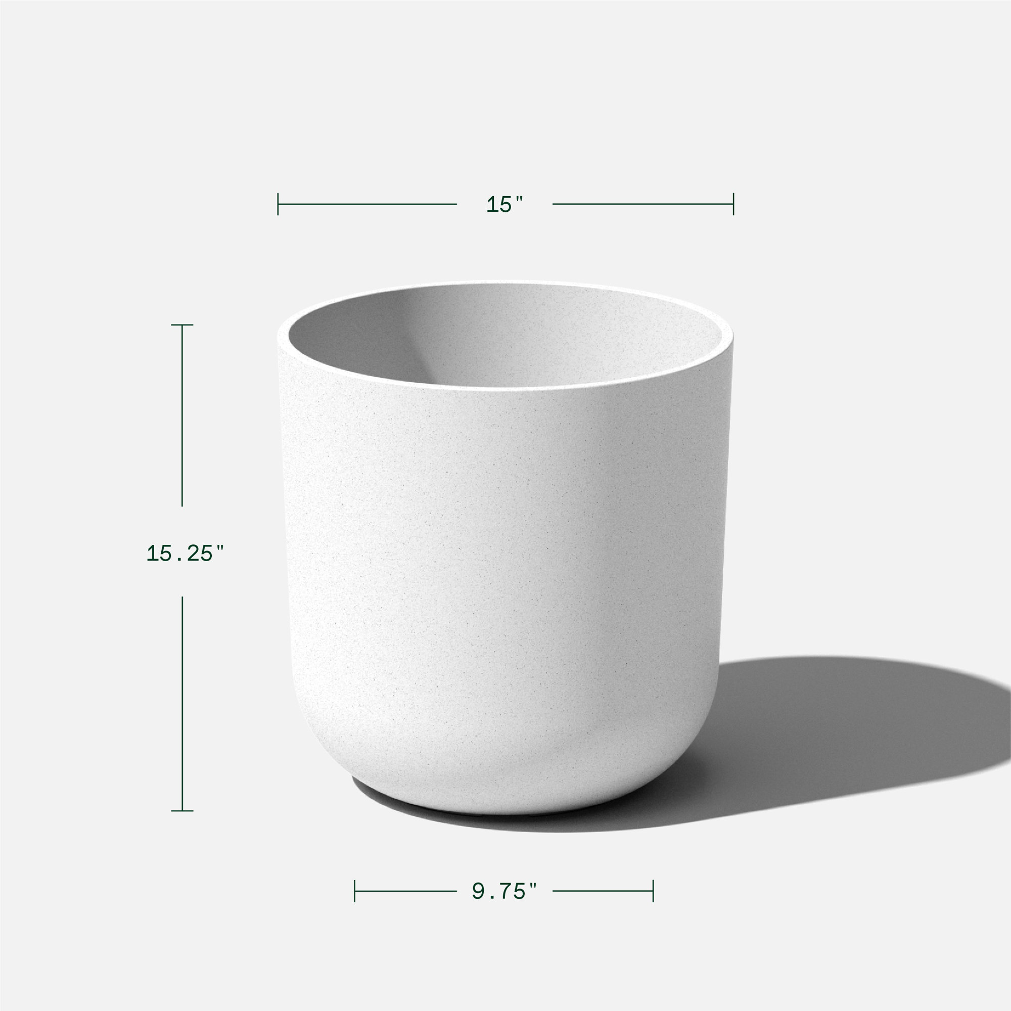 Pure Series Planter, 10.25" H x 10" W x 10" D, 2, Sand