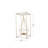 21.5'' H Metal Tabletop Tealight Holder