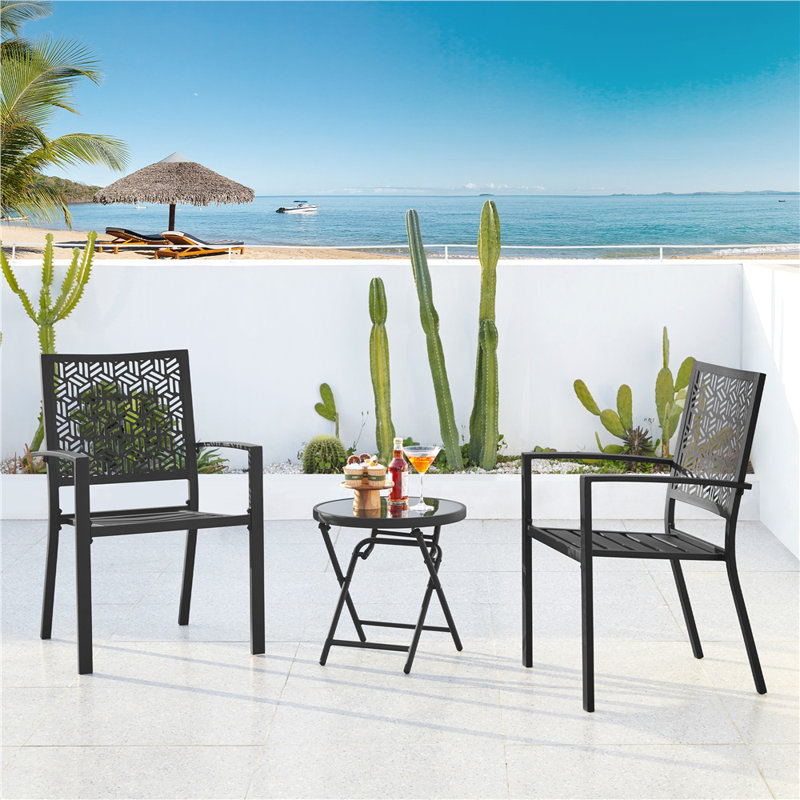 Stacking Patio Dining Armchair