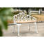 Banc de jardin avec accents floraux pour la terrasse et le jardin