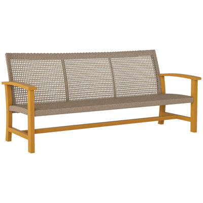 Outdoor Bench, 2-3 Persons Garden Bench With 1000 Lbs Weight Capacity, Patio Bench For Outdoors, Garden, Porch, Backyard And Park
