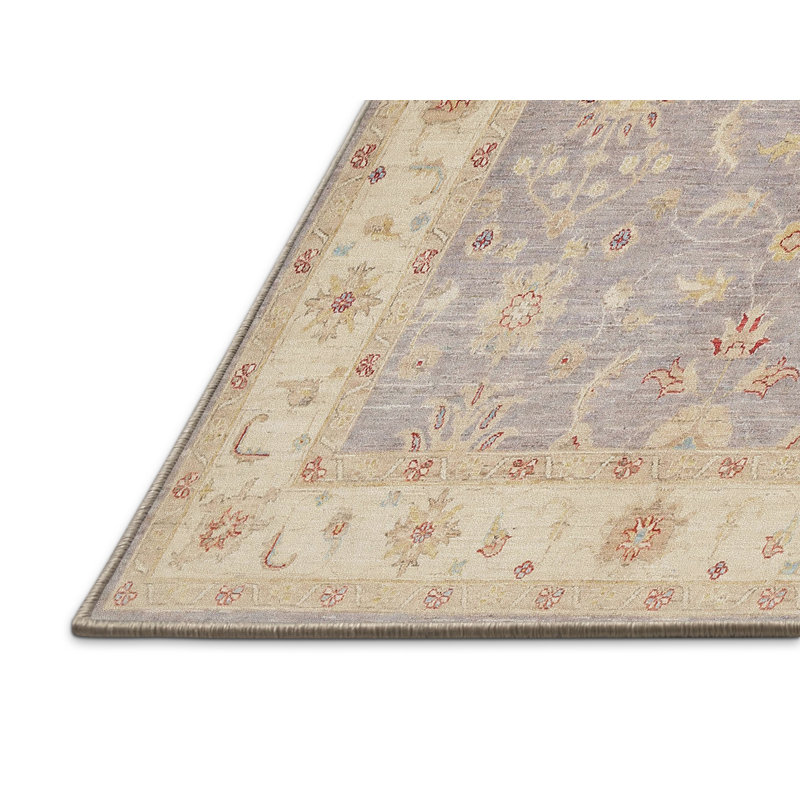 Tapis traditionnel beige / brun Jemotte, Rectangle 3 pi x 5 pi