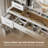 Adlai Elegant and Functional 42-Inch White Makeup Vanity