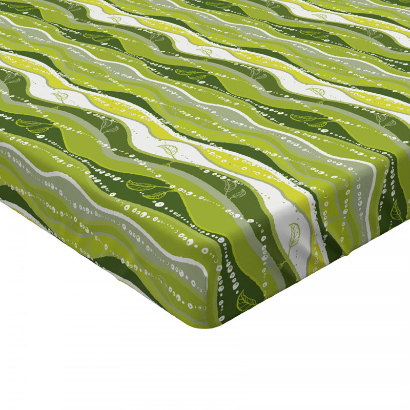 Microfiber Abstract Fitted Sheet, Full Fitted Sheet