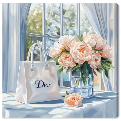 Sac et pivoines, toile par Art Remedy