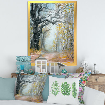 «Autumn Misty Forest», reproduction sur toile