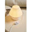 Glass Mushroom Table Lamp, Standard, White Stripe-1277167704
