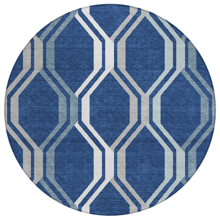 Machine Washable Indoor/Outdoor Hashlamoun ACN2326 Mid-Century Modern Rug