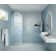 Maven 30 in. x 86.75 in. Fully Frameless Arched Fluted Single Fixed Shower Panel