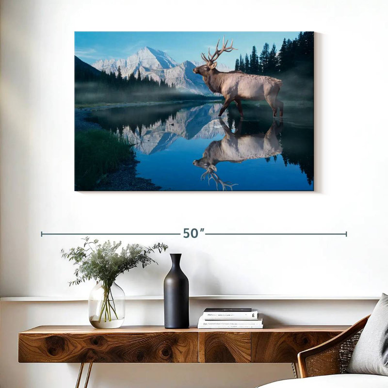 Reflections Of Glacier, 26" H x 39" W