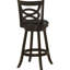 2 tabourets de bar pivotants Cappuccino - Ton, rembourrage noir, tendance et salle à manger de 2 finitions, siège pour