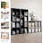 Modern Minimalist 4-Cube Open Shelving Unit, Low-Profile Engineering Timber Bookcases for Bedroom & Living Room-430734847