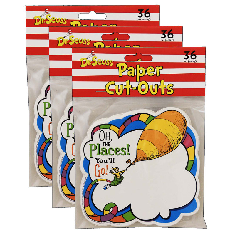 Oh the places, découpes en papier