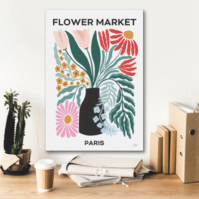 Epic Graffiti 'Flower Market 2' by Laura Marshall Canvas Wall Art
