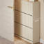 Rangement pour chaussures en bois manufacturé cristal-crème