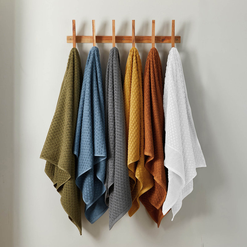 Essuie-mains 100% coton ultra doux et absorbant (ensemble de 6), Désert, vert sauge, Bath Sheets - 2 Pack