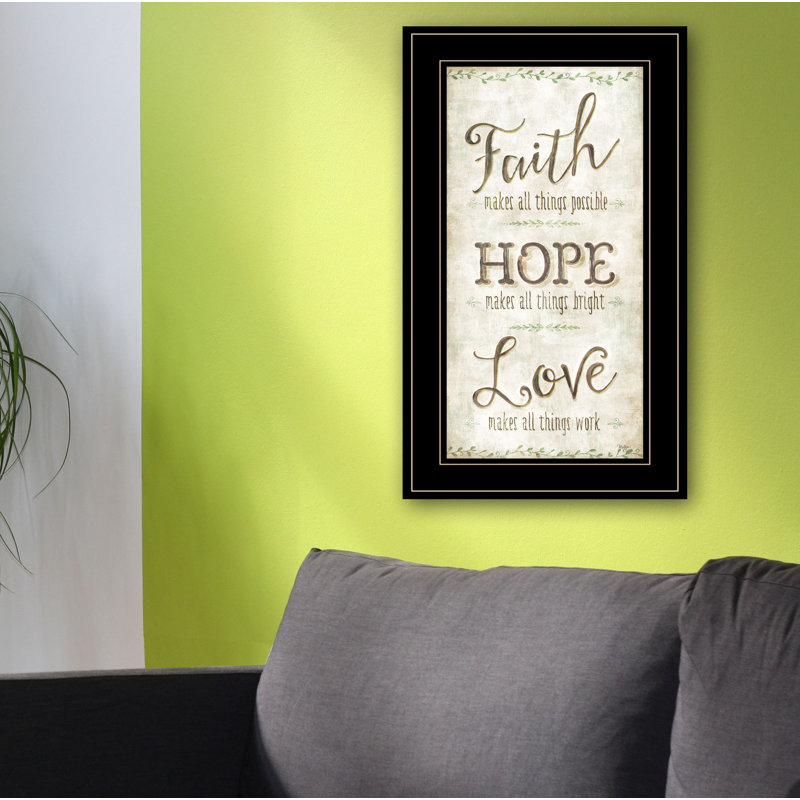 " Faith " by Mollie B, Black Framed