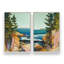 Ensemble 2 pièces Seacliff Whispers On Canvas par Azure Artisanal Studio-2074449112-2074449109