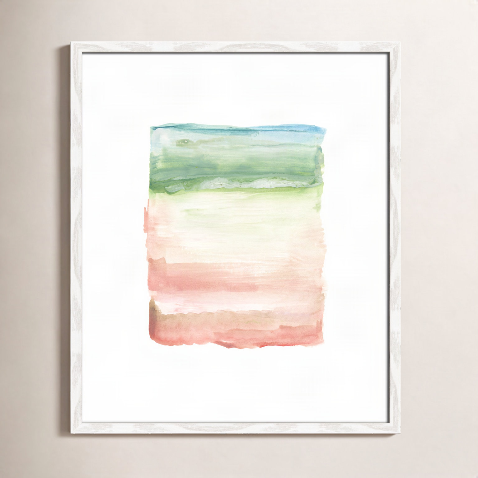 Nabi "Skye I" Print, 25.5" H x 21.5" W x 0.75" D, White Framed Paper
