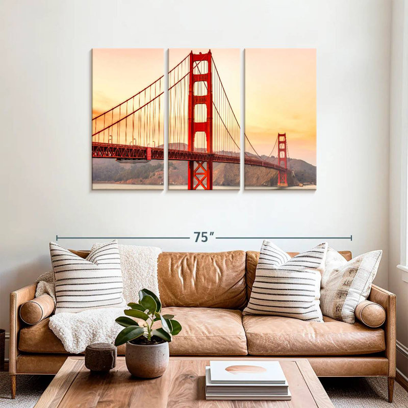 Lilie Golden Gate Bridge Structure, 36" H x 57" W