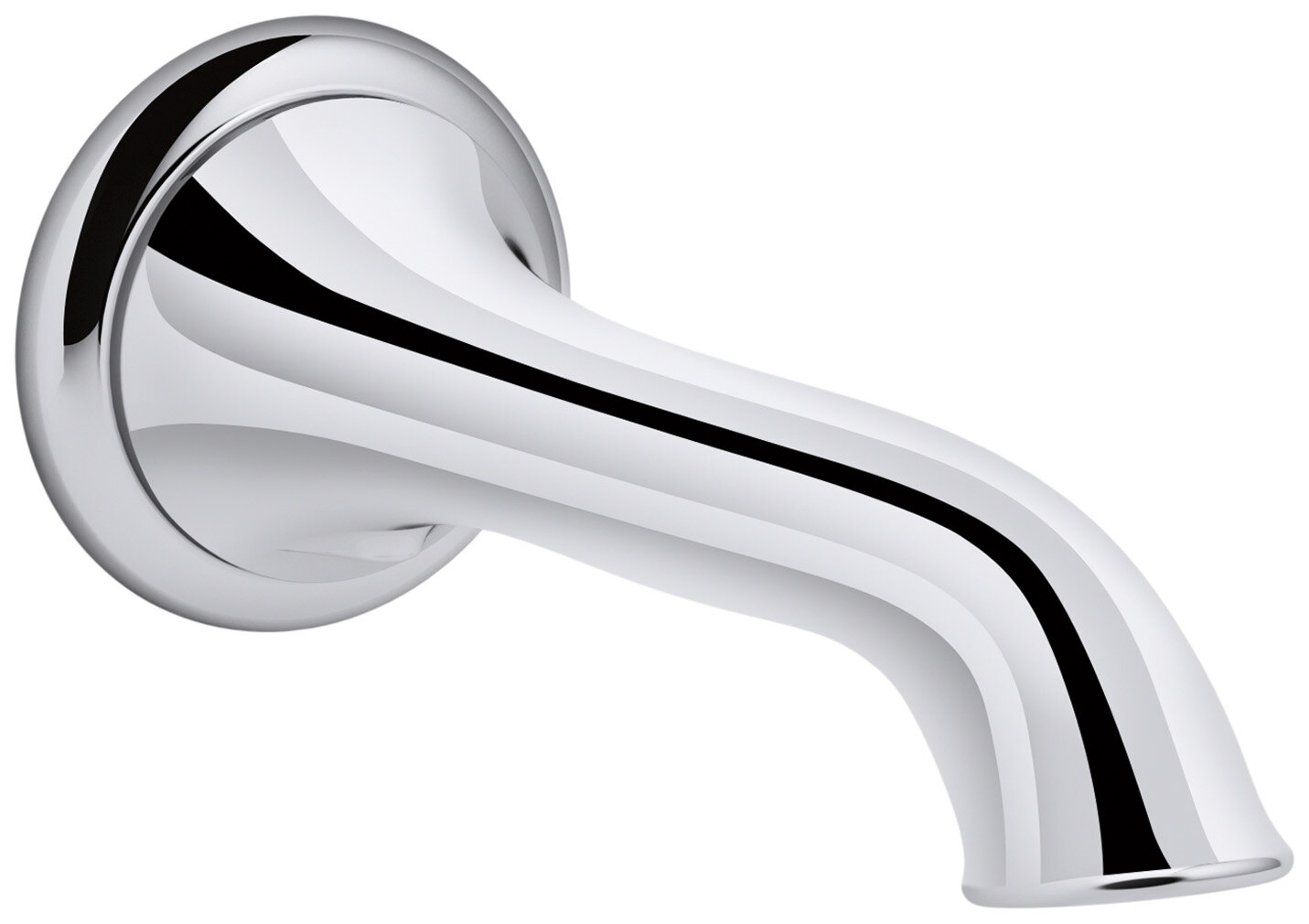 K 72791 Cp2bzbn Kohler Artifacts® Wall Mount Bath Spout With Flare Design And Reviews Wayfair 7080