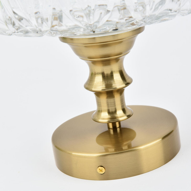 Plafonnier semi-encastré en verre Junathean, Transparent