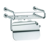 Tivoli Wall Mounted Soap Rack with Paper Holder and Lid