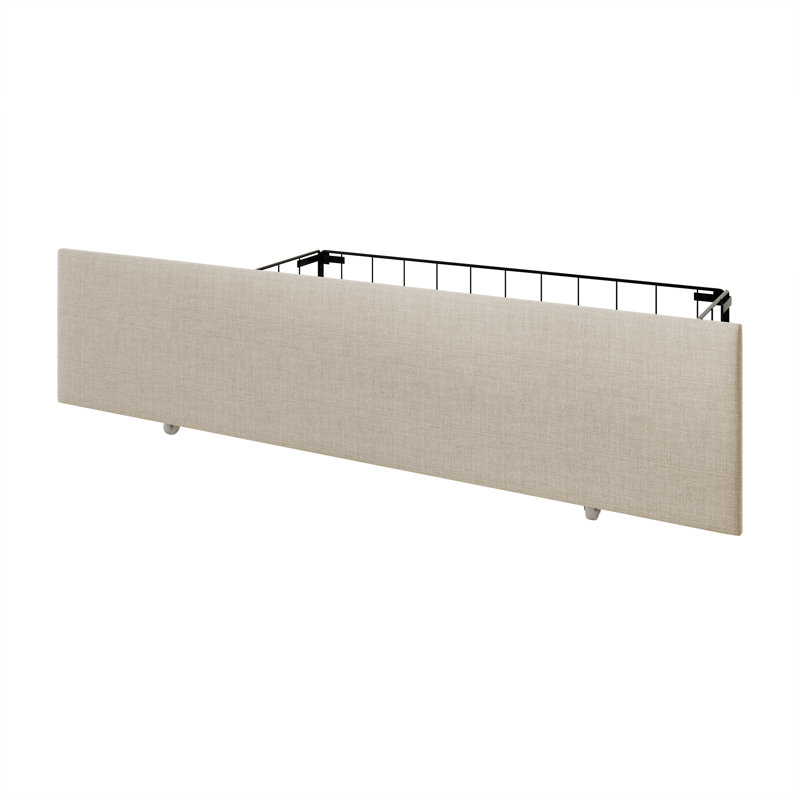 Nikrae Upholstered Wingback Storage Bed