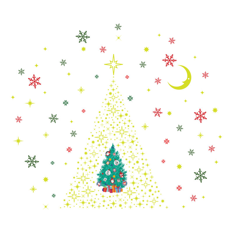 Glow Stars Non-Wall Damaging Wall Decal