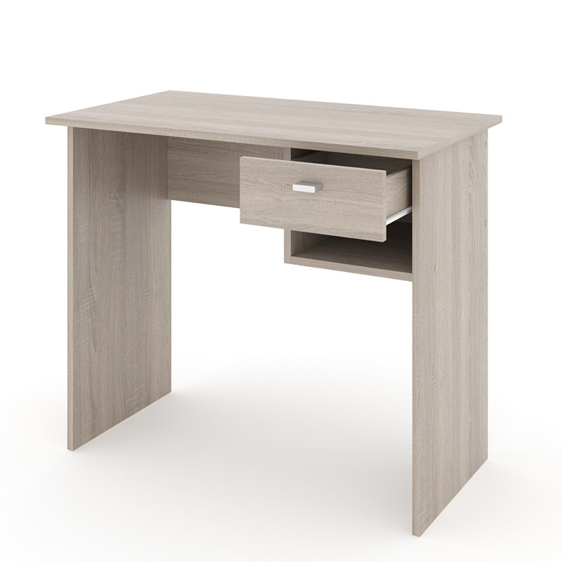Regin Solid Wood Base Writing Desk, Sonoma oak