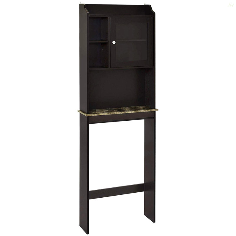 Armoire de rangement moderne en bois pour la maison et la salle de bain - Espresso