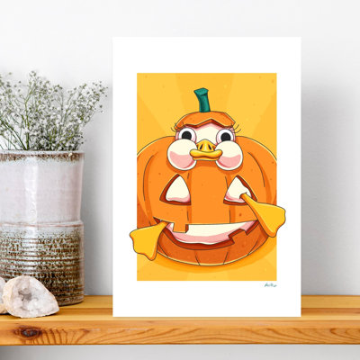 Halloween Duck by Nanna Paavig - Wrapped Canvas Print