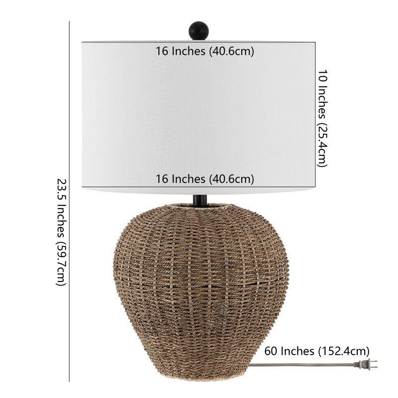 Carlita Wicker/Rattan Table Lamp