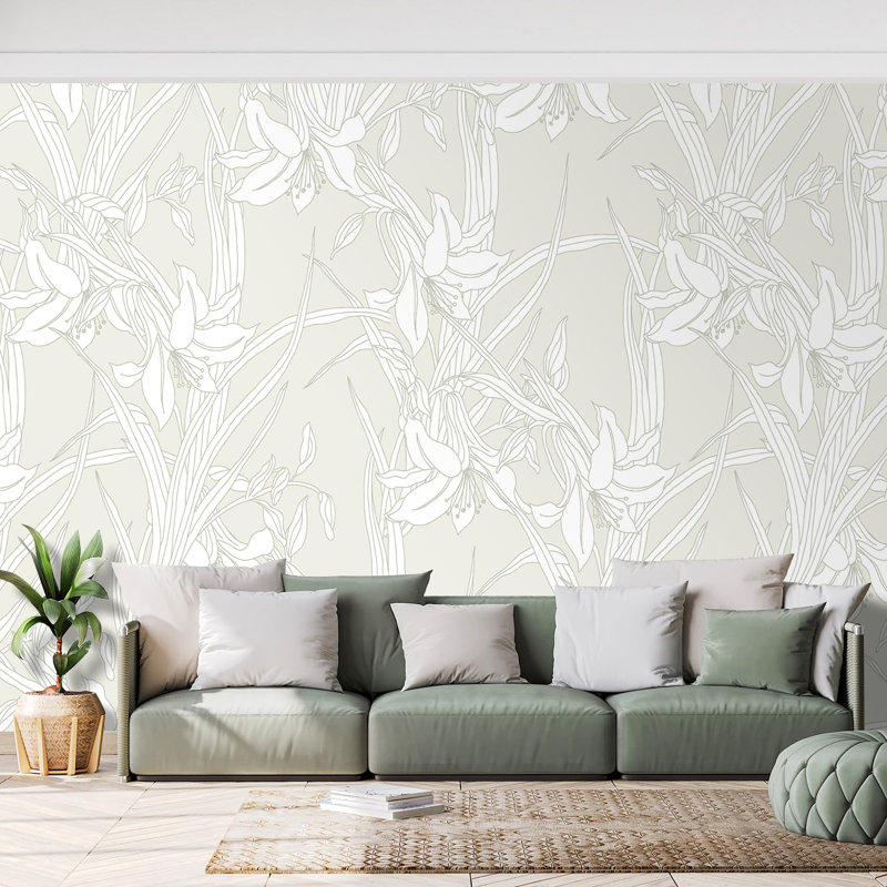 Peel & Stick Floral Border, 132" L x 192" W
